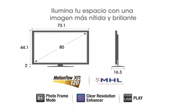 televisor sony led kdl-32r407a  81 cm (Diagonal)