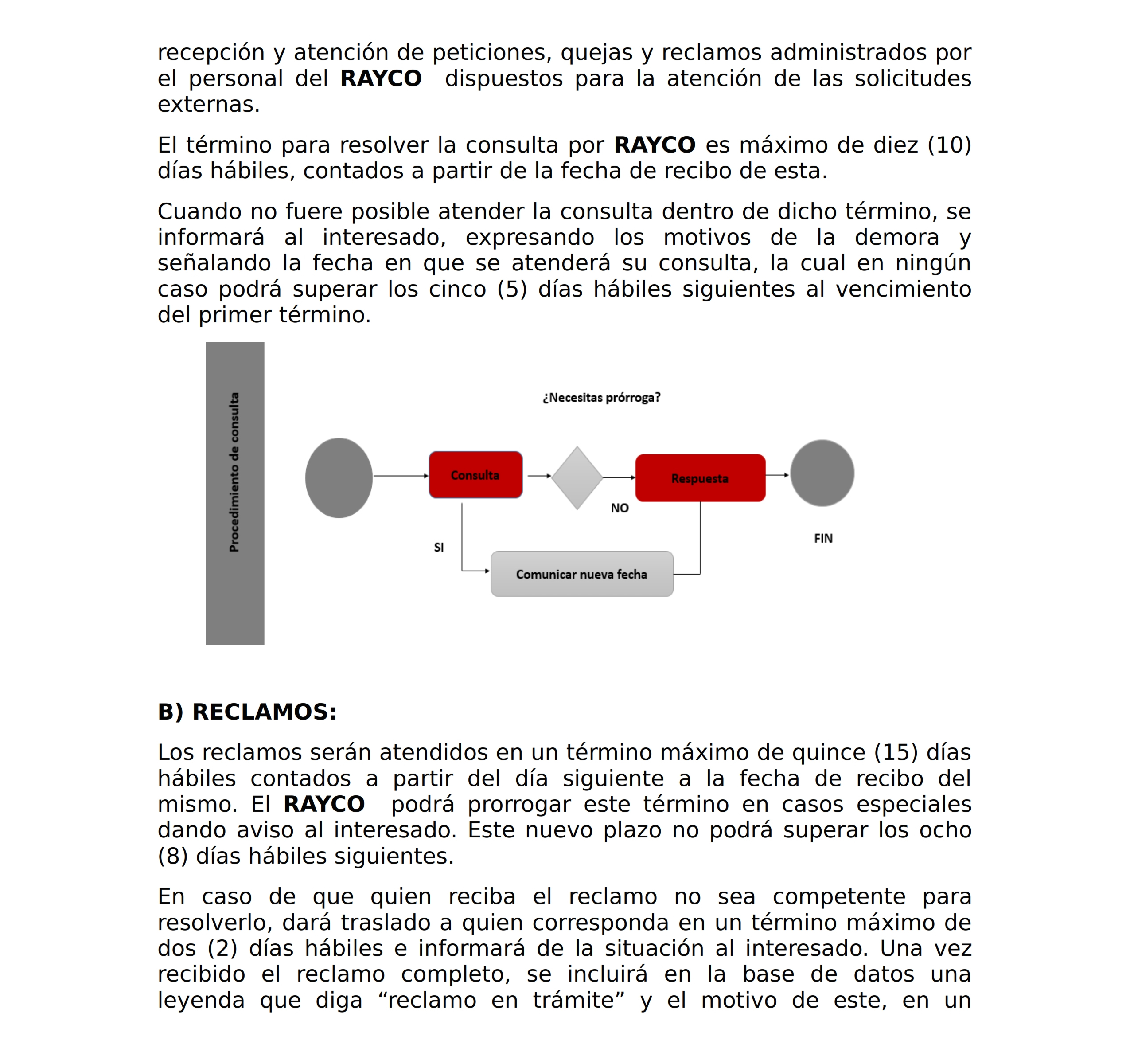 Politica tratamiento de la información Distribuidora Rayco SAS