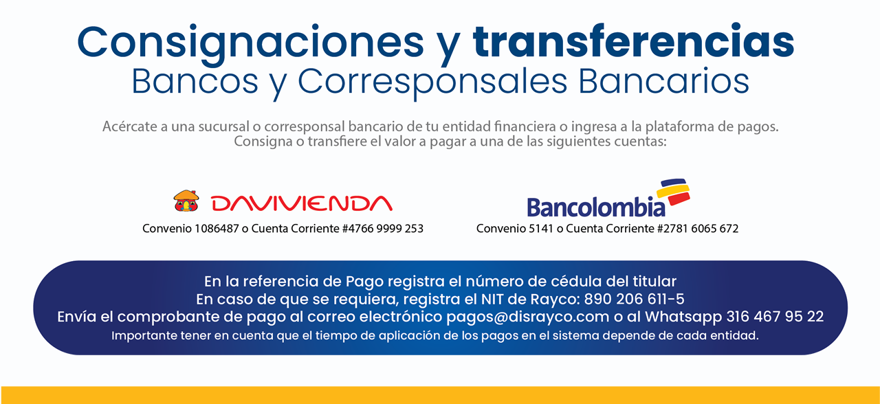 Medios de Pago en Consignaciones Transferencias y Corresponsales Bancarios